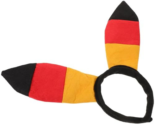 Beavorty Hasenohren-Stirnband Patriotische Deutschland-Flagge Hasenohren Haarband Halloween Cosplay Party Kopfbedeckung Für Frauen Und Mädchen