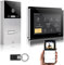 GVS - IP Video Türsprechanlage mit Türöffner, RFID Zugang, HD Kamera, 2X 7 Zoll Monitor & App - Smarte Video Türklingel mit Kamera & Gegensprechanlage für 1 Familienhaus (AVS4085A)