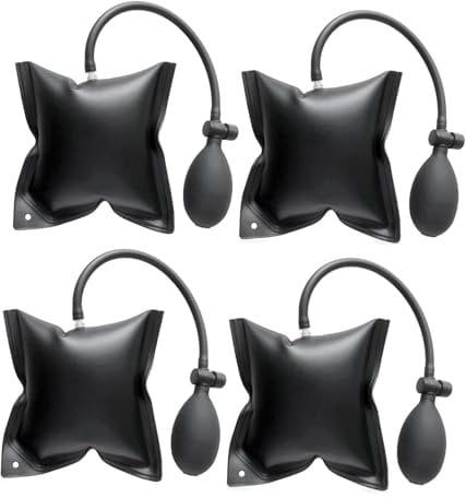 Mounting Cushion,4 Pcs Air Wedge Pump Lifting Pad with Load up to 200 Kg Air Cushion Jack Lifting Cushion Air Bags Expansion Cushion for Cars,Door,Window Assembly and Furniture Transport