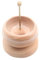 QUEENYARD Bead Spinner Bowl for Craft Jewelry Making Wooden Bead Spinner with Clear Bowl