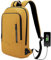 HEROIC KNIGHT Laptop Rucksack Herren Leicht Business Backpack mit USB-Anschluss Wasserdichter Rucksack Herren Schulrucksack jungen 17,3 Zoll Laptop Backpack für Schule Arbeit Uni Reisen-Orange