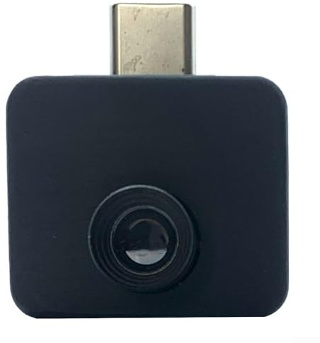 Hasaller Wärmebildkamera, 32 x 32 cm, Mini-Infrarot-Wärmebildkamera, mobile Wärmebildkamera für Handy, tragbare I-R-Kamera mit 5 Farbmodi, -20 °C bis 1000 °C, Bereich, Fotofunktion, 33 ° FOV, 5 FPS