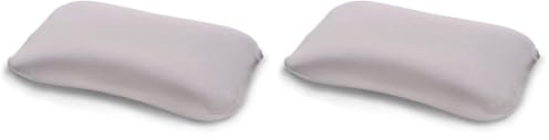 TEMPUR Jersey-Kissenbezug mit Reißverschluss für Symphony Schlafkissen, One Size (S/M/L), Platin (Packung mit 2)