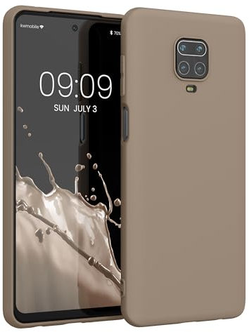 kwmobile Hülle kompatibel mit Xiaomi Redmi Note 9S / 9 Pro / 9 Pro Max Hülle - weiches TPU Silikon Case - Cover geeignet für kabelloses Laden - Creme matt