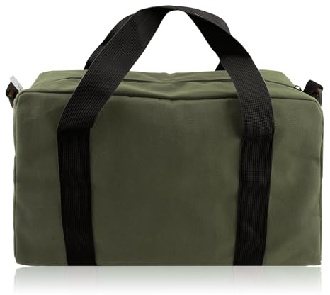 Werkzeugtasche Klein Leer,Kleine Werkzeugtasche,Werkzeug Tasche,Griff und Große öffnungen,Multifunktional Segeltuch,Armeegrün,für Elektriker,Klempner,Tischler,Outdoor Abenteuer,Männer Geschenk