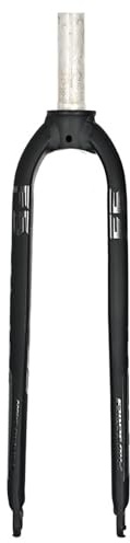 DHNCBGFZ Fourche Rigide VTT 26 27,5 29 Tube Droit sans Filetage 1-1/8 Freins À Disque Fourche Ultralégère en Alliage D'aluminium QR 9x100 Mm(Straight Tube,26er)