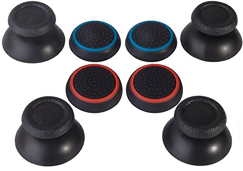 Analógico Controlador de Joystick y Tapa de Joystick Compatible con Controladores PS4, 8 Piezas