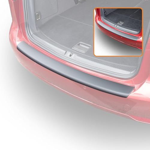 Travall Ladekantenschutz Kofferraum für VW Touran (2010-2015) Selbstklebend Kratzschutz 100% Perfekte Passform Stoßstangenschutz, Einfache Montage Schwarzer ABS-Kunststoff für den Kofferraum Ladekant