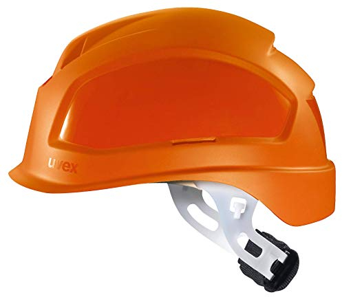Uvex Pheos E-S-WR Schutzhelm - Unbelüfteter Arbeitshelm für Elektriker - Orange