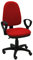 La Silla de Claudia - Silla de Escritorio y Oficina ergonómica. Torino Color Rojo. Silla giratoria con reposabrazos. Asiento y Respaldo Regulables. Ruedas de Goma.