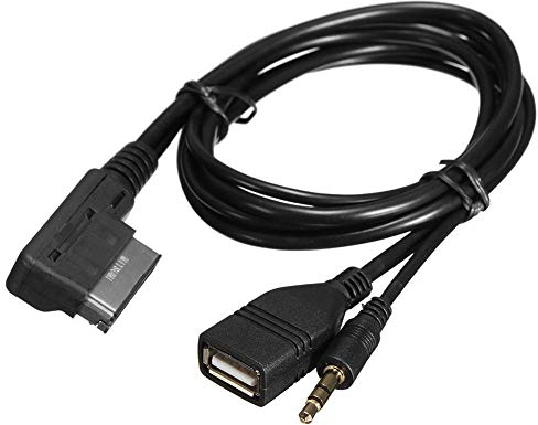 mdi aux usb,Mdi Aux Usb,Mmi Kabel Aux,Mdi Ami Mmi Musik Schnittstelle Adapter Auto Usb Ladegerät Aux Eingangskabel Adapterkabel Musikschnittstelle Kabel Musik Adapter Schließen Sie Usb Stock Für A6L A