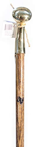 Bubba Stik Gehstock, Standard-Stil, mit Messing-Schinkengriff, hergestellt in Texas von echten Texanern, Walnuss, 99,1 cm hoch
