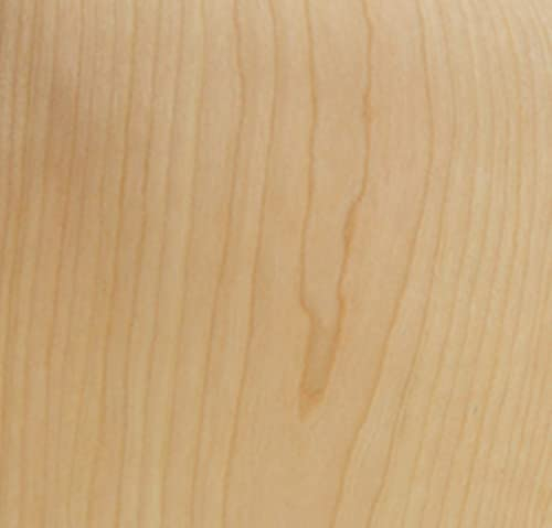 Aibote Natürliches Kirschholzfurnier Restaurierungsblätter Holzaufkleber DIY Material (Gesamtgröße: 20,3 x 254 cm)für Lautsprecher Vitrinen Schränke Tischregale Küchenmöbel(flach geschnitten)
