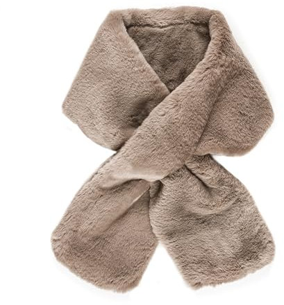 MELIFLUOS DESIGNED IN SPAIN Pelzkragen Schal für Frauen Kunstpelz Schals Halswickel für Herbst Winter Frühling Mantel Kleid (FC03-18)