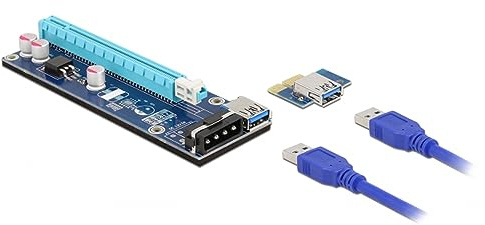 Delock 41430 Riser Karte PCI Express x1 zu x16 mit 60 cm USB Kabel