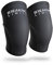 BREAKING LIMITS Rodillera para deportes de fuerza, gimnasio, transpirable, de neopreno, 7 mm, 6 tamaños, negro/blanco (XL)