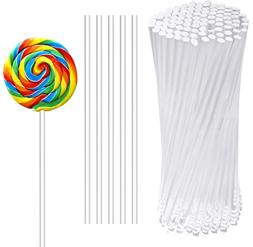 Cozlly 100 Pieces Reusable Cake Pops Stick, 100 * 3mm Clear Acrylic Rods, Lollipop Sticks, Cake Topper Sticks, Stirring Rod, Acrylic Lollipop Sticks for Making Cookies, Chocolate, Candy, Dessert