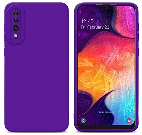 Cadorabo Hülle kompatibel mit Samsung Galaxy A50 4G A50s A30s Schutzhülle TPU Silikon Case Liquid Design mit Kameraschutz Slim Kratzfest Gummi Case Hülle für Galaxy A50 4G A50s A30s in Lila