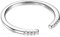 Milacolato 925 Silber Eheringe Ringe Für Damen Herren, Intarsien Zirkonia Hochzeit Verlobungsringe Verstellbar, 1Pc Versprechen Engagement Für Pärchen, Offene Stapelringe Schmuck Mit Geschenkbox dünn