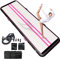 JOOLOOG Luft-Tumble-Matte 6 m aufblasbare Gymnastik-Tumbling-Matte 20 cm dicke Matten für den Heimgebrauch, Fitnessstudio, Yoga, Training, Cheerleading, Outdoor mit 650W Luftpumpe, Rosa/Schwarz