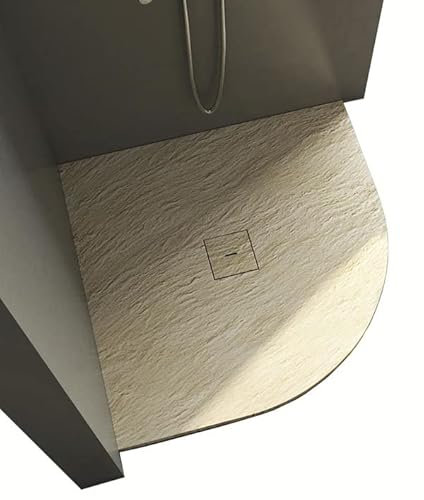 Piatto Doccia angolare in Marmo-Resina 100x100 cm - Rocky Special