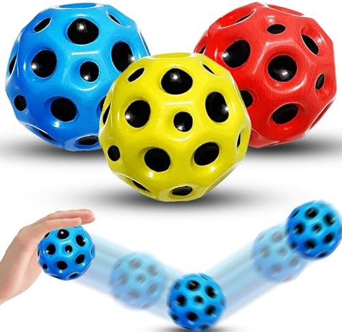Atuoxing 3 Stück Ball Hohe Springender Gummiball