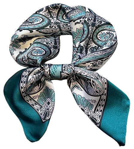 prinfantasy Schal Damen Abend Beste Freundin Geschenke Schal Damen Casual Basic Halstuch Herbstschal Eleganter Winterschal für Frauen Seidentuch Quadratisch Damen 070373