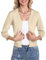 Gyabnw Damen Strickjacke 3/4 Ärmel Cardigan Elegante Jacke Stricken mit Knopf Dünne Strick Jacken