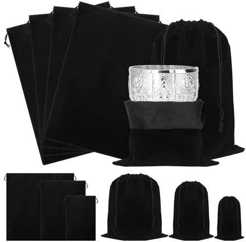 Tanstic Lot de 6 sacs de rangement argentés anti-ternissement pour protéger les couverts de l'argenterie (30 x 40 cm)