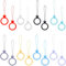 GORGECRAFT 16Pcs 8 Colors Cell Phone Lanyard Finger Ring Silicone Crown Mobile Phone Charm Hanging Straps Grip Holders for Smartphone Keycord Card USB Flash Finger Rings Keychain Part Accessories
