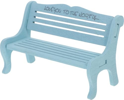 HEMOTON Miniature Banc Jardin en Bois Meubles Modèle Décoration Décor Accessoires extérieur Petite Maison de Poupée Mini Bancs