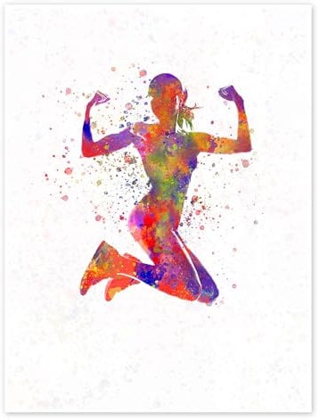 Fitnessübung III Poster von nobelart 30 x 40 cm Bunt Wandbilder Wanddeko