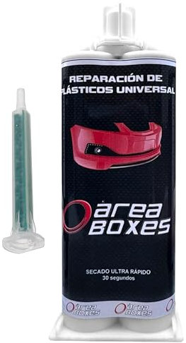 Pegamento Epoxi 2 Componentes P/Pistola. Pegamento Bicomponente Para Plástico [EXTRAFUERTE]. Sella, Rellena Y Pega TODOS Los Plásticos, Desde Uso Industrial Hasta Domestico Y Automoción (ULTRARAPIDO)