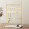 Josmimic Jewellery Stand Necklace Display Holder: Jewelry Tree for Jewellery Storage with Metal Base, Gold, 12.2Inch