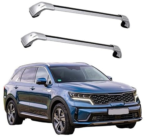 DPBXQ 2 Stück Aluminium Dachträger für KIA Sorento 2020+,DACHTRÄGER AUS Aluminium Fahrradträger Dachboxen Dachgepäckablage,2