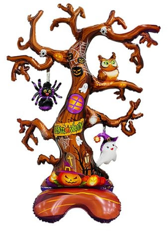 ParPix Halloween Luftballons Stehend, Halloween Deko Luftballons XXL, Stehender Folienballon Halloweene, Geister Kürbis Spinnen Deko Balloons, Halloweene Luftballon Decoration, Horror Party Deko