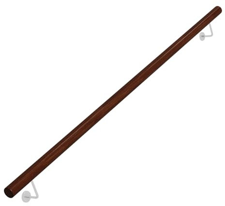 Corrimano per Gradini Interni Corrimano in Legno da Parete Ringhiere Antiscivolo per Scale di Sicurezza con Staffa per Corridoi Terrazze Giardino,Bambini Anziani (130CM)