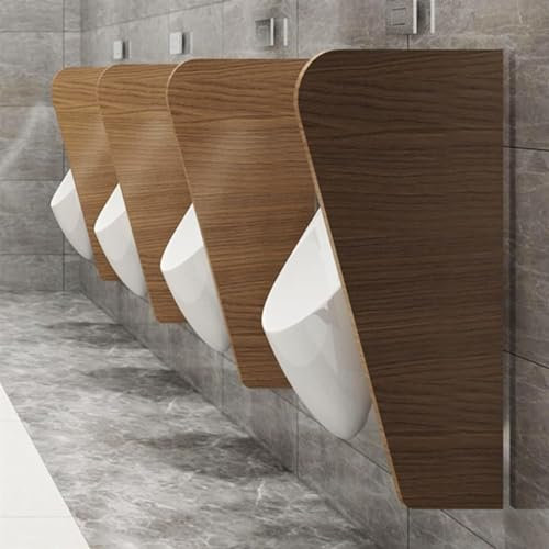 Urinal-Trennwand für Wände, strapazierfähige wasserdichte Urinal-Schallwand für Herrentoiletten/-räume, Toiletten-Sichtschutz mit Wandhalterung, 4-TLG.