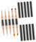 Didiseaon 5pcs Double-head Nail Art Painting Pens Portable Nail Coloring Brushes Convenient and Durable Manicure Tools
