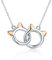 Sterling Silber Schmuck, 925 Sterling Silber Haustier Katze Handschellen Niedliche Tier Anhänger Halsketten Frauen Silber Schmuck Geschenk