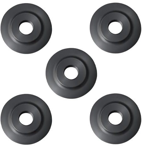 Ersatzklingen für 41317 E-3469 Rohrschneider, Ersatzradklinge, kompatibel mit Ridgid-Rohrschneider-Modellen 101 103 104 117 118 150 151 152 153 205 Kupferrohrschneider, 5 Stück