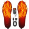 Beheizbare Einlegesohlen, USB Thermosohlen mit 2600 mAh Akku und Fernsteuerung, Warme Einlegesohlen für Herren Damen zum Skifahren、Angeln、Wandern (Dark Schwarz, S)