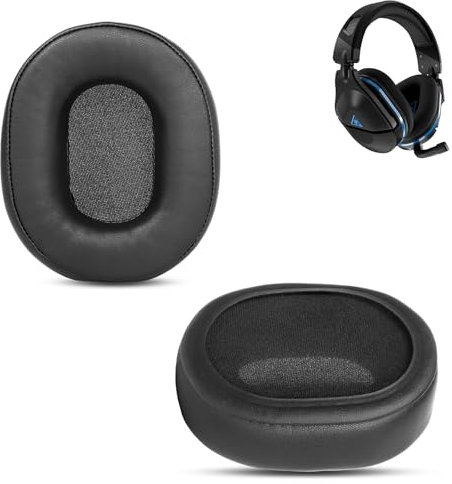 Stealth 700 Earpads,HAIZEEN Earpads Compatible with Turtle Beach Stealth 600 700 Xbox PS4 Stealth 420X 450 520 500P 500X Headphones Ear pads Replacement Cushion (Protein Leather/Memory Foam)