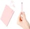Auskang Slim Power Bank with Built-in Cable 2500mAh, Lightweight Battery Bank and Thinnest Portable Phone Charger - Credit Card Size, Compatible with iPhone Series (excluding iPhone 15 series)-Pink