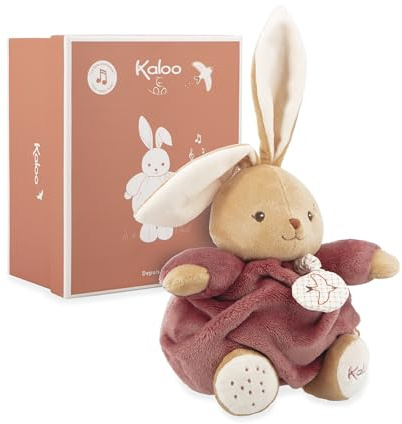 Kaloo - Musical Rabbit 17cm - Ultra-soft plush for baby - Tender companion from birth - Ideal size for little hands - Birth Gift - K214010