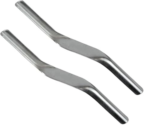 2 PCS Brick Jointer Tool Double End Steel Mortar Finishing Tool for Builders and Bricklayers, 11.42in x 0.79in, Perfect Joints Between Bricks