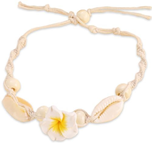 CHONGQILAO Bracelet Cheville Femme Réglable, Été Bracelet de Cheville Bohème en Coquillage, Bracelets de Cheville pour Femme, Bracelets Coquillage Plage pour Filles