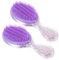 PACKOVE 2 Piezas cepillo de viaje para pelo mojado desenredador cepillo para desenredar el cabello pequeño para el cabello cepillo de pelo mojado portátil peine de concha Púrpura