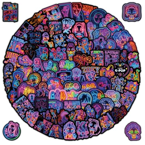 OPVYAEU 103 Stück Kpop Sticker Anime Sticker Merch Sticker K Pop Journal Sticker Scrapbooking Sticker Laptop Sticker Dekoration Accessoires