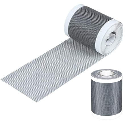 Black Window Screen Repair Tape - DIY Cuttable Mesh Patch, Waterproof Adhesive Roll with Precise Grid Pattern, Window Screen Repair Mesh Tape, Quick Fix Solution for Apartment Dorm Office Garage